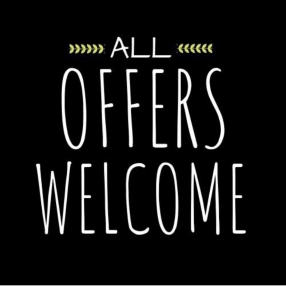 All reasonable offers are welcome!